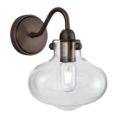 Norwell Lighting 8261-CL Clara 1 Light 8-1/4"W Bathroom Sconce - Architectural