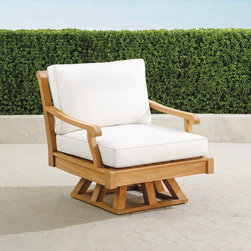 Cassara Swivel Lounge Chair with Cushions - Patio Furniture And Outdoor Furniture