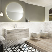 Trough Collection 24" Wall Mount Modern Bathroom Vanity