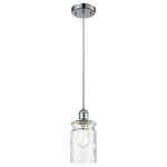 Innovations Lighting - Candor 1-Light Mini Pendant, Polished Chrome, Clear Waterglass - A truly dynamic fixture, the Ballston fits seamlessly amidst most decor styles. Its sleek design and vast offering of finishes and shade options makes the Ballston an easy choice for all homes.