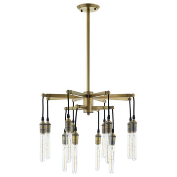 Resolve Pendant Chandelier - Exquisite Antique Brass Ceiling Light for Contempor