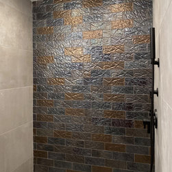 Redefining Space in a Compact Modern Bathroom - Wall And Floor Tile