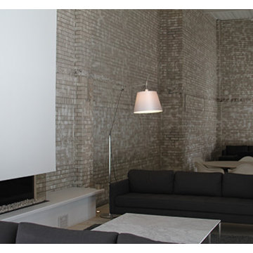 Linear fireplaces