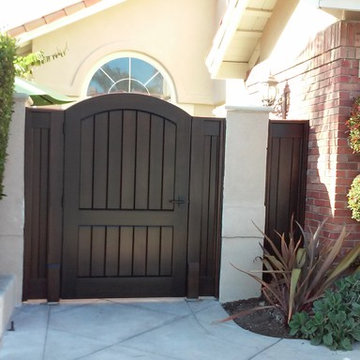 Custom Wood Gate by Garden Passages