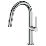 ZLINE Kitchen and Bath - ZLINE Voltaire Kitchen Faucet in Chrome (VLT-KF-CH) - Experience ZLINE Attainable Luxury with industry-leading kitchen and bath products that provide an elevated luxury experience, all designed in Lake Tahoe, USA. The ZLINE Voltaire Kitchen Faucet in Chrome (VLT-KF-CH) is manufactured with the highest quality materials on the market. ZLINE faucets feature ceramic disc cartridge technology. Ceramic disc faucets offer precise, ergonomic control making them easy to use. This contemporary, European technology is quickly becoming the industry standard due to it being durable and longer-lasting than other valve varieties on the market. We have focused on designing each faucet to be functionally efficient while offering a sleek design, making it a beautiful addition to any kitchen. While aesthetically pleasing, this faucet offers a hassle-free washing experience, with 360 degree rotation and a spring loaded pressure adjusting spray wand. At 2.2 gal per minute this faucet provides the perfect amount of flexibility and water pressure to save you time. Our cutting edge lock in technology will keep your spray wand docked and in place when not in use. ZLINE delivers the most efficient, hassle free kitchen faucet with a lifetime warranty, giving you peace of mind. The Voltaire kitchen faucet VLT-KF-CH ships next business day when in stock.