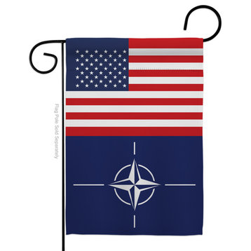 Nato US Friendship of the World Nationality Garden Flag
