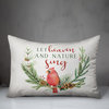 Let heaven & nature sing 14"x20" Throw Pillow