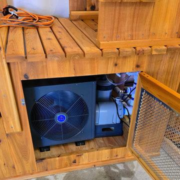Vertical cedar cold plunge 60" Tall