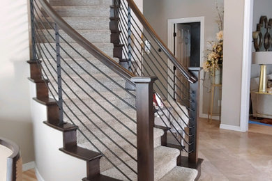 Staircase - victorian staircase idea in Boise
