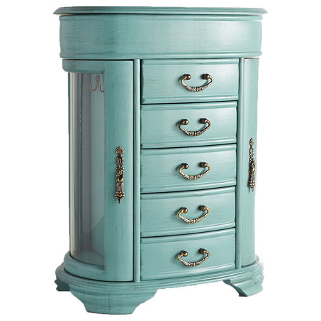 Daphne Jewelry Chest, Turquoise