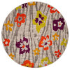 Safavieh Porcello Prl7730B Floral Rug, Light Grey/Purple, 4'1"x6'0"