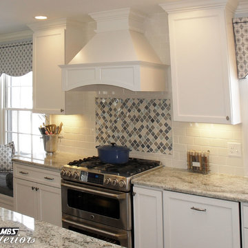 White & Blue Dream Kitchen