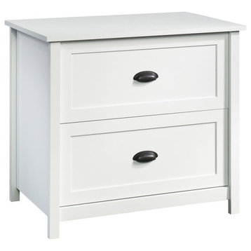 Sauder County Line Engineered Wood 2-Drawer Lateral File Cabinet in Soft White
