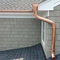 Copper Half Round Gutters - Roofing And Gutters