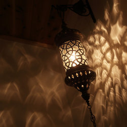 アンティーク照明 - 壁付けスイングアームライト