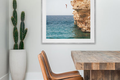 Inspiration for a modern dining room remodel in Tampa