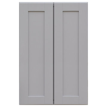 Sunny Wood GSW2436-A Grayson 24"W x 36"H Double Door Wall Cabinet - Dove Gray