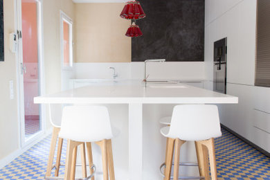 Design ideas for a modern kitchen in London.