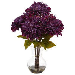 Contemporary Artificial Flower Arrangements by Wrought Iron Haven