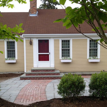 Custom terrace design in Yarmouth Port, Massachusetts