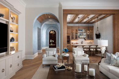 Living room photo in Miami