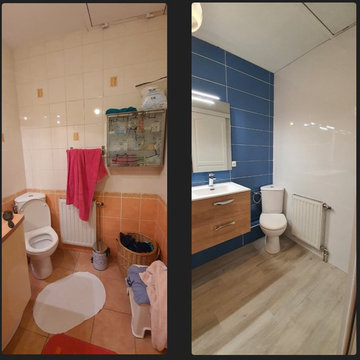 Rénovation salle de bain avant après