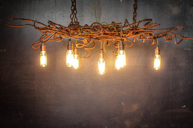Recycled industrial style lighting