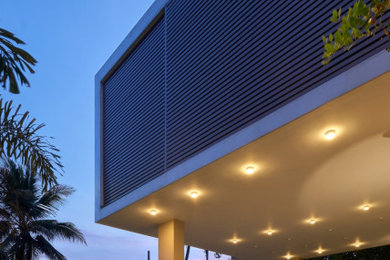 Example of a minimalist garage design in Other