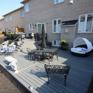 Some custom decks built by Hickory Dickory Decks using Armadillo decking.