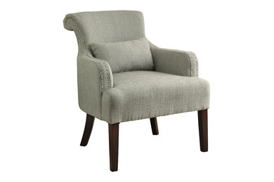 Laston Modern Accent Chair, Beige
