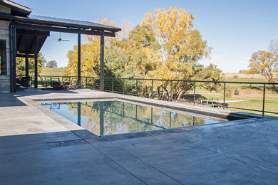 Example of a minimalist pool design in Other