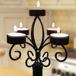 Epicureanist Wine Bottle Candelabra - Candleholders