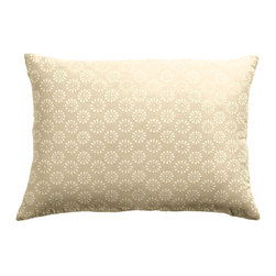 Tan & White Throw Pillow - Decorative Pillows