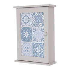 Grey Wall Mounted Key Cabinet