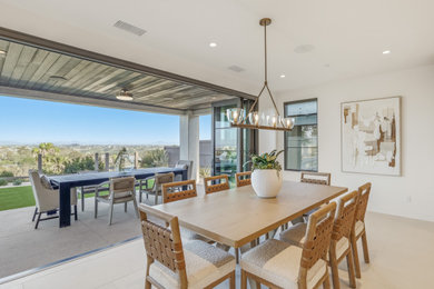 Dining room - transitional dining room idea in San Diego