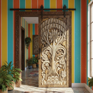 Carved Door Headboards: Where Wellness Meets Wall Art