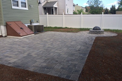 Example of an exterior home design in New York
