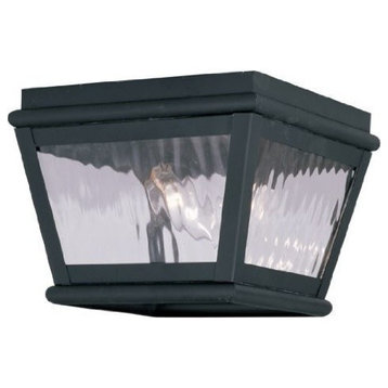 Livex Lighting 2 Light Charcoal Outdoor Ceiling Mount - 2611-04
