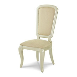 AICO Furniture - After Eight Side Chair in Pearl (Set of 2) - 19003-08 - Fabric
