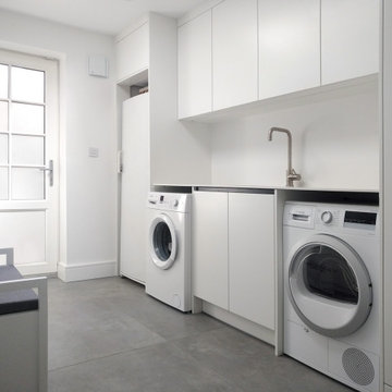 Utility room in converted garage