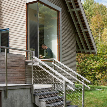 Modern Sustainable Maine House, aka Zigzag House