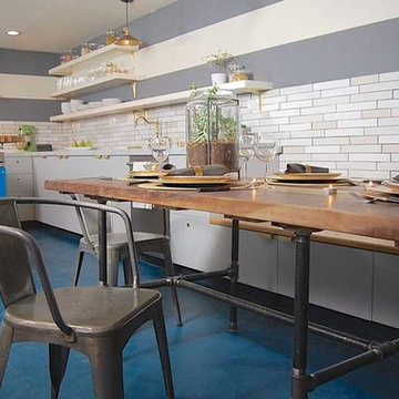 Industrial Modern Kitchen and Dining