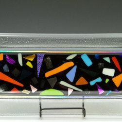 Black Mosaic Platter - Home Decor
