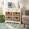 Safavieh Herman Storage Unit, Distressed Cream