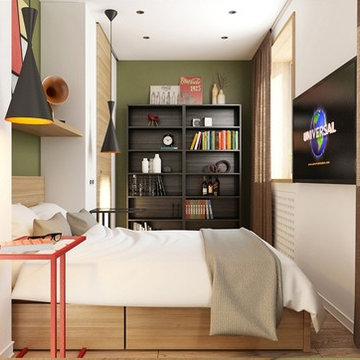 Sắc màu hiện đại trong thiết kế nội thất căn hộ