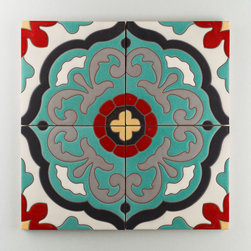 Handpainted: The Mediterranean Collection, Tarragona in Warm Motif - Wall And Floor Tile