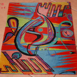 Custom hand knotted rug designs - Rugs