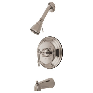 Kingston Brass KB2638NL Tub and Shower Faucet, Brushed Nickel