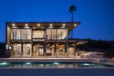 Inspiration for a contemporary exterior home remodel in Santa Barbara