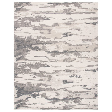 Safavieh Abstract Collection, ABT465 Rug, Charcoal/Ivory, 10'x14'